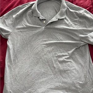 Old Navy Light Gray Polo Shirt